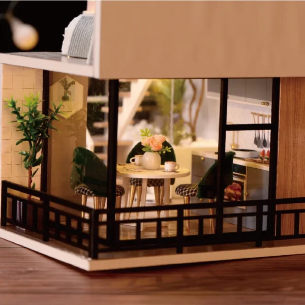 Miniature Dollhouse Kits with Furniture & Light - 3D Model for Children & Adults - Image 5