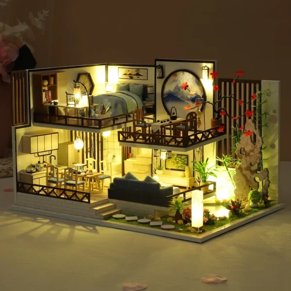 Miniature Dollhouse Kits Wooden Furniture DIY Craft Toys for Girls - Image 3