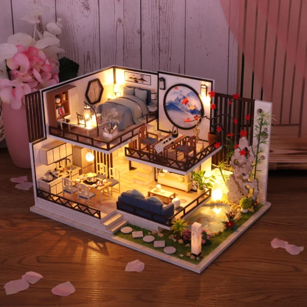 Miniature Dollhouse Kits Wooden Furniture DIY Craft Toys for Girls - Image 5