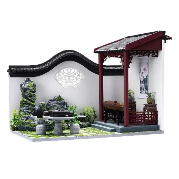 Miniature Dollhouse Kits: DIY Wooden Chinese Courtyard with Furniture for Adults - Image 5