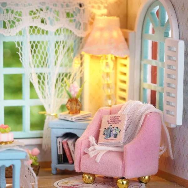 Miniature Dollhouse Kits Dessert Shop DIY 3D Puzzle, Handmade Girl Princess Toy - Image 4