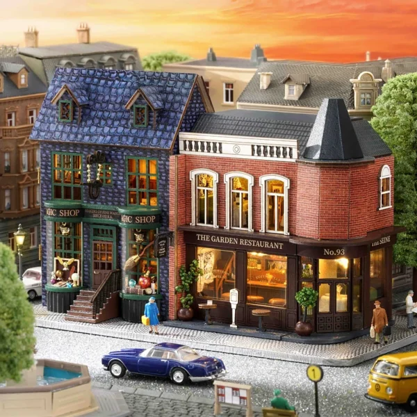 Miniature Dollhouse Kits, DIY Villa Architecture 3D Puzzle Decoration