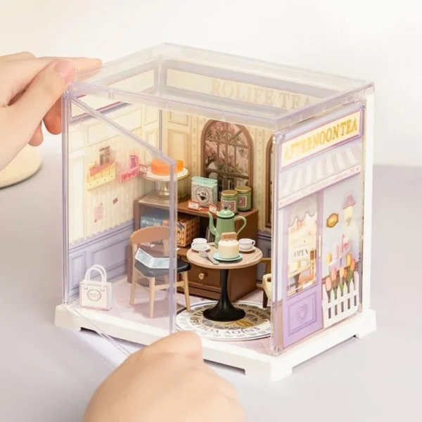 Miniature Dollhouse Kits - DIY Bakery Cottage Building Blocks for Kids' Gifts - Image 2