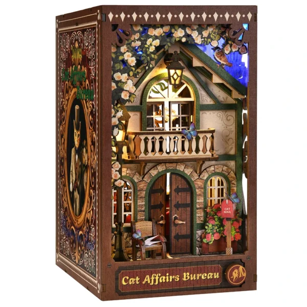 Book Nook Kit The Cat Returns DIY Wooden Puzzle Decoration Model - Image 2