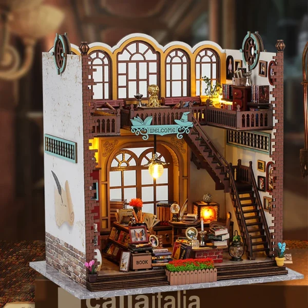 Miniature Dollhouse Kits 3D Puzzle Assembly Magic Book House Model