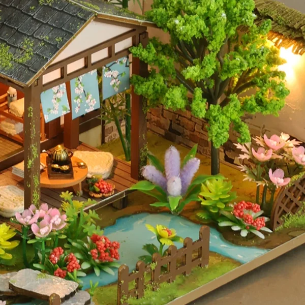 DIY Miniature Dollhouse Kits - Bamboo Courtyard Villa with Furniture, Perfect Girls' Gift - Image 5