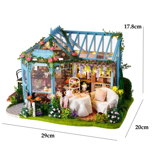 Miniature Dollhouse Kits 3D Puzzle With Furniture, Lighting, Handmade Toy - Image 4