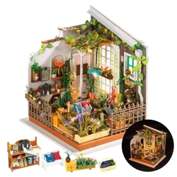 Miniature Dollhouse Kits DIY 3D Puzzle Model Home Decor Gift