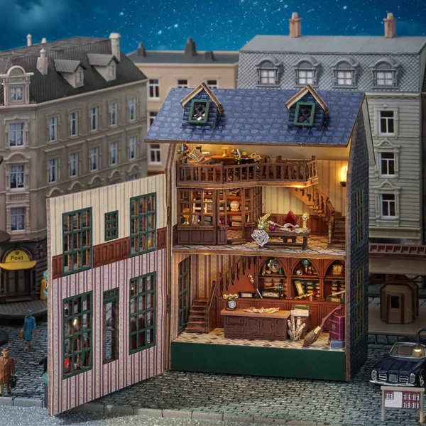 Miniature Dollhouse Kits, DIY Villa Architecture 3D Puzzle Decoration - Image 3