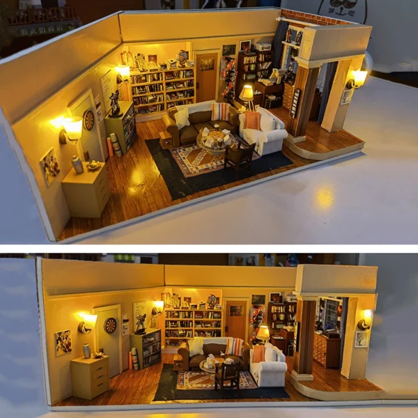 Miniature Dollhouse Kits with Furniture - DIY Assembly Apartment Model for Children - Image 5