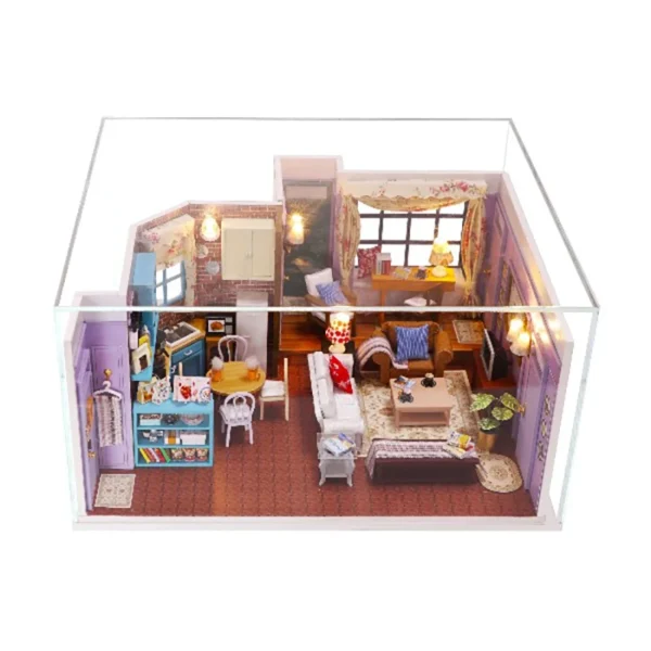 Miniature Dollhouse Kits - Monica's Apartment with Furniture DIY Christmas Gift - Image 5