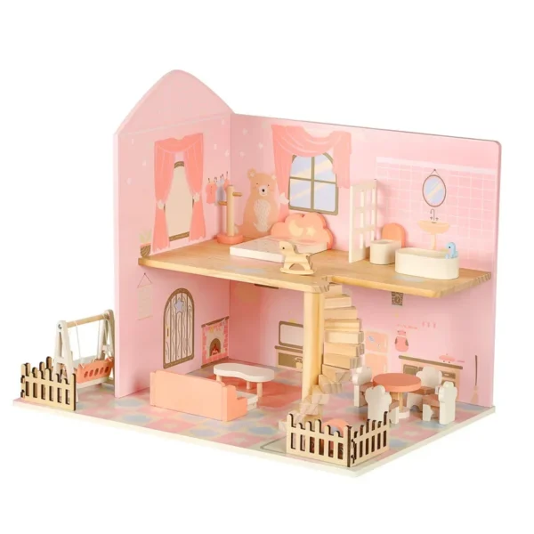 Miniature Dollhouse Kits - Children Puzzle Wooden Toys, DIY Tiny House Furniture Accessories - Image 6