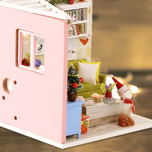 Miniature Dollhouse Kits Wooden Room Box Furniture Set For Kids - Image 2