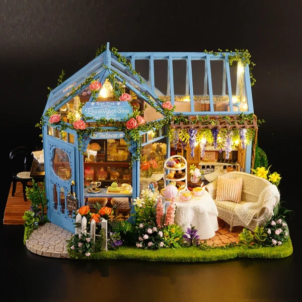 Miniature Dollhouse Kits 3D Puzzle With Furniture, Lighting, Handmade Toy