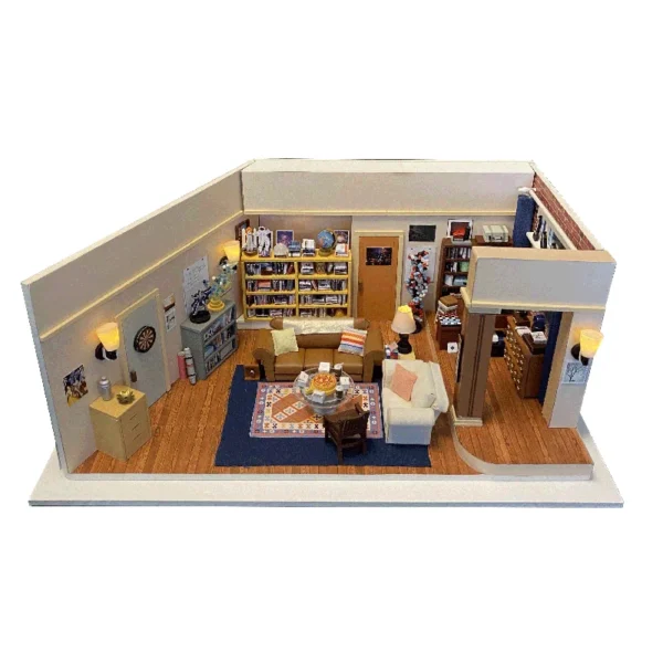 Miniature Dollhouse Kits with Furniture - DIY Assembly Apartment Model for Children - Image 6