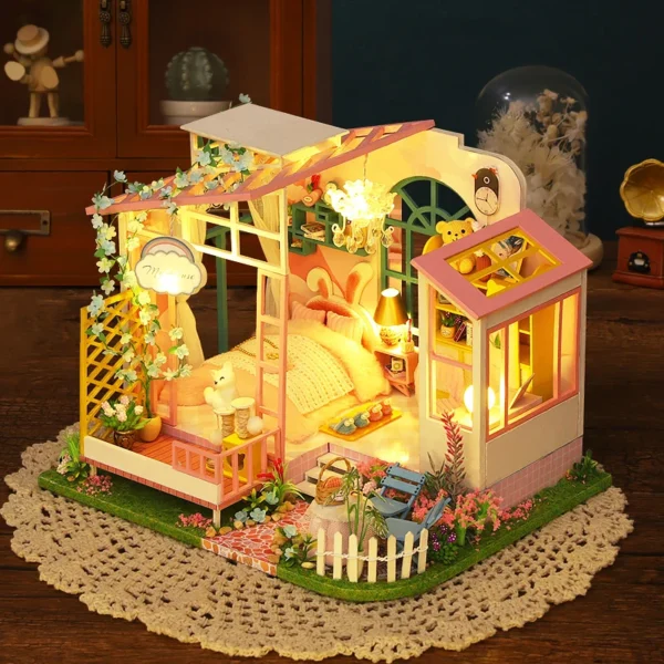 Miniature Dollhouse Kits DIY 3D Puzzle Model for Home Decoration - Image 2