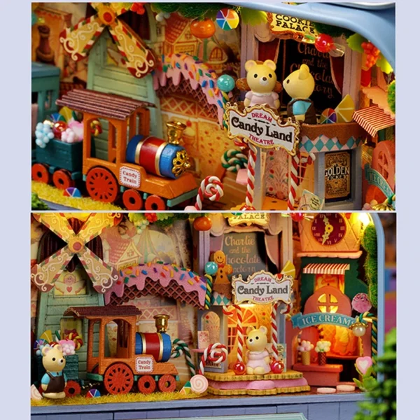 Miniature Dollhouse Kits - DIY Wooden 3D Puzzle Model for Gifts & Birthdays - Image 3