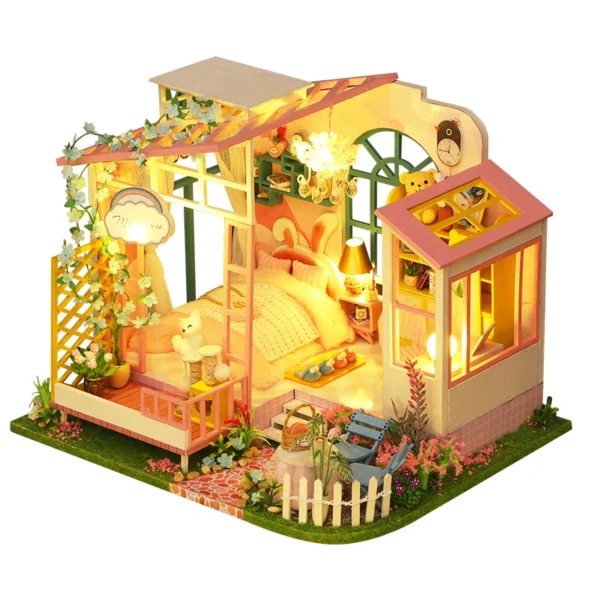 Miniature Dollhouse Kits DIY 3D Puzzle Model for Home Decoration