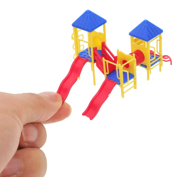 Miniature Dollhouse Kits Playground Model Slide Outdoor House Accessory - Image 5