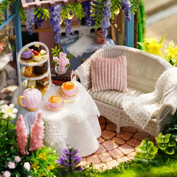 Miniature Dollhouse Kits 3D Puzzle With Furniture, Lighting, Handmade Toy - Image 2