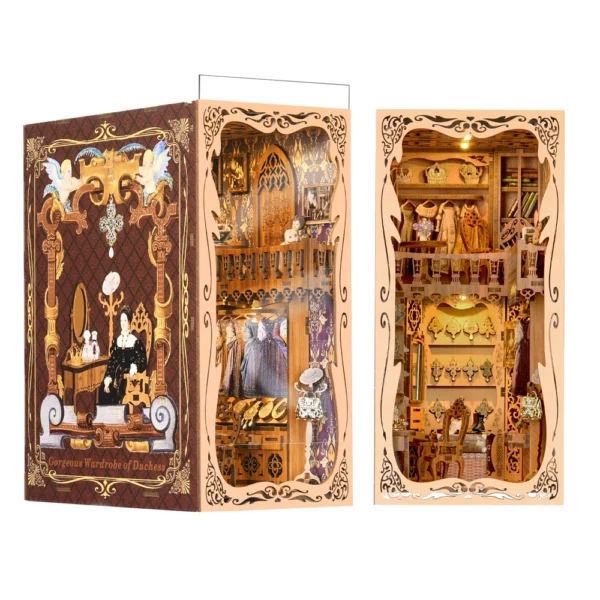 Miniature Dollhouse Kits Magical Book Nook DIY Wooden Puzzle Gift