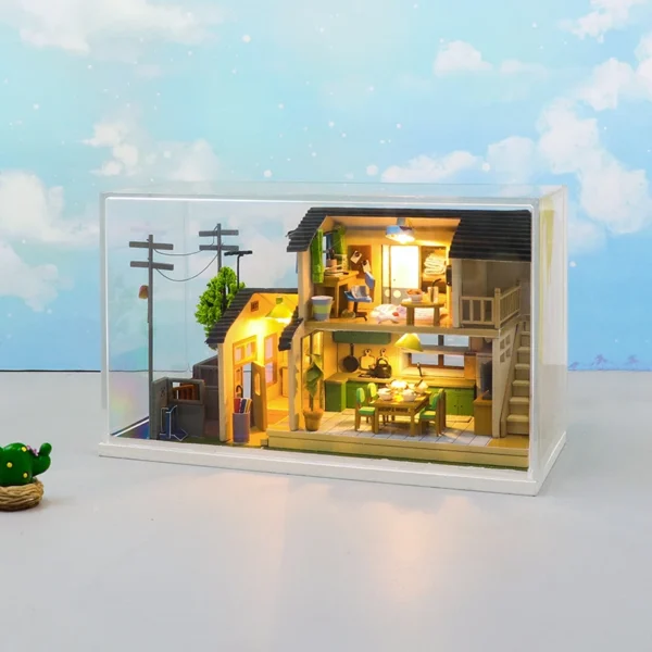 Miniature Dollhouse Kits: DIY Wooden Villa with Furniture & Light - Image 6