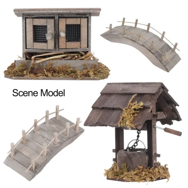 Miniature Dollhouse Kits 1:12 Scale Chicken Coop Arch Bridge