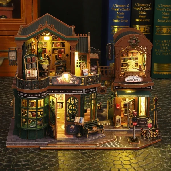 Miniature Dollhouse Kits Wooden 3D Puzzle with Furniture for Room