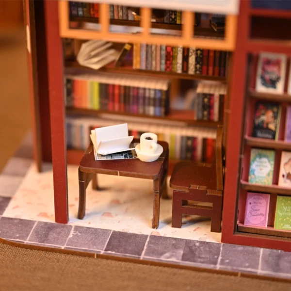 Miniature Dollhouse Kits DIY Bookstore - 3D Puzzle Home Decoration - Image 5