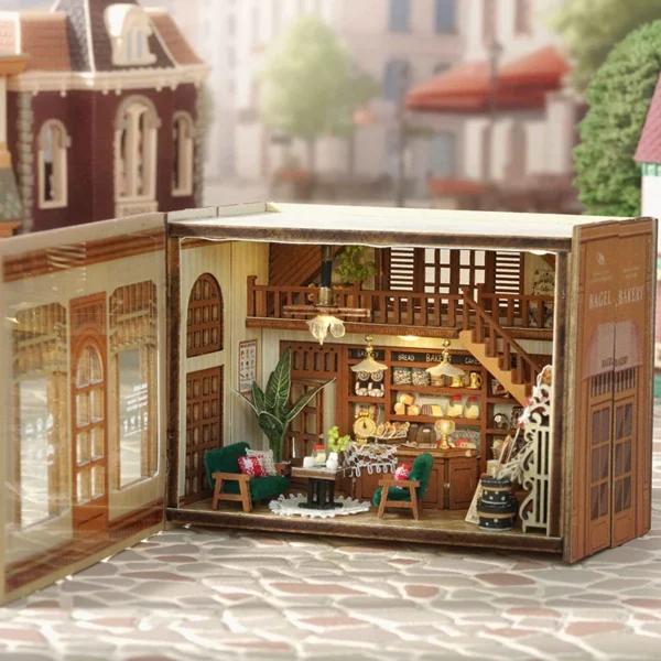 Miniature Dollhouse Kits Wooden 3D Puzzle With Furniture Lighting - Image 2